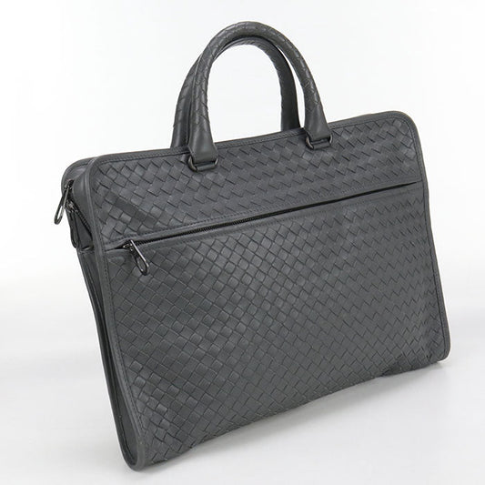 BOTTEGA VENETA INTRECCIATO Briefcase leather Gray mens