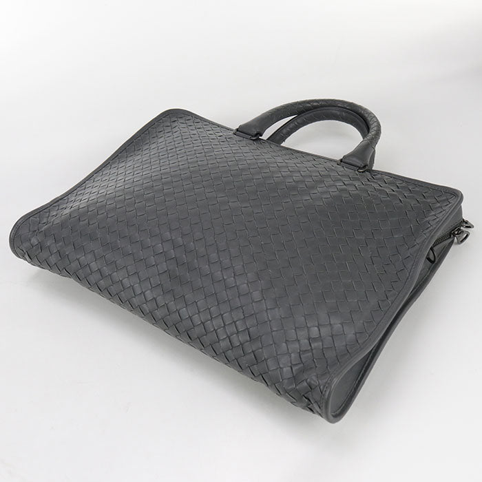 BOTTEGA VENETA INTRECCIATO Briefcase leather Gray mens