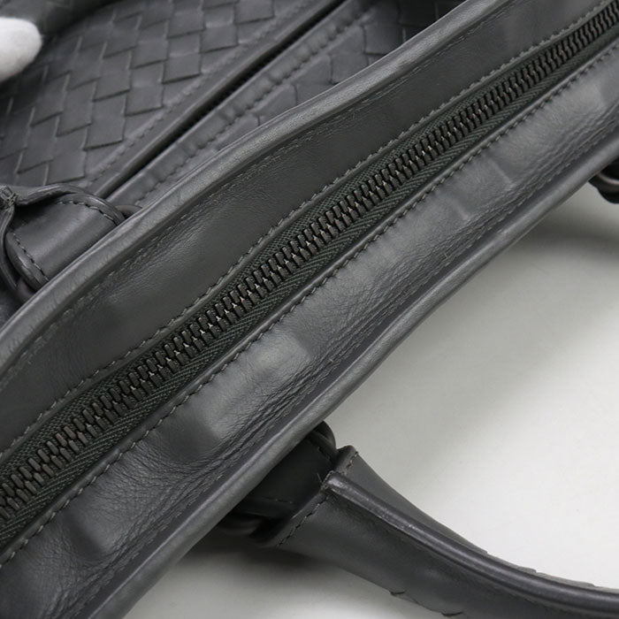 BOTTEGA VENETA INTRECCIATO Briefcase leather Gray mens