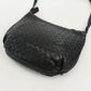 BOTTEGA VENETA BO88140 Shoulder Bag INTRECCIATO leather Black Women Used Authentic
