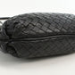 BOTTEGA VENETA BO88140 Shoulder Bag INTRECCIATO leather Black Women Used Authentic
