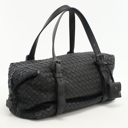 BOTTEGA VENETA Mini Bostonbag Montaigne INTRECCIATO Travel Bag leather black Women(unisex)