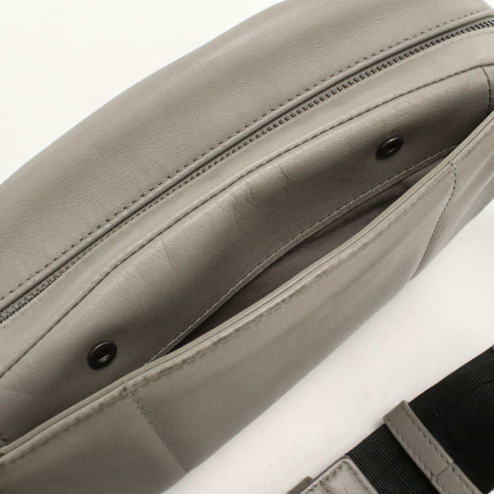 BOTTEGA VENETA 520425 Belt bag INTRECCIATO body bag leather gray mens