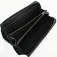 BOTTEGA VENETA Zip around wallet INTRECCIATO PurseZip Around leather black mens Used Authentic