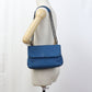 BOTTEGA VENETA Chain INTRECCIATO leather/ChainShoulder Bag blue Women