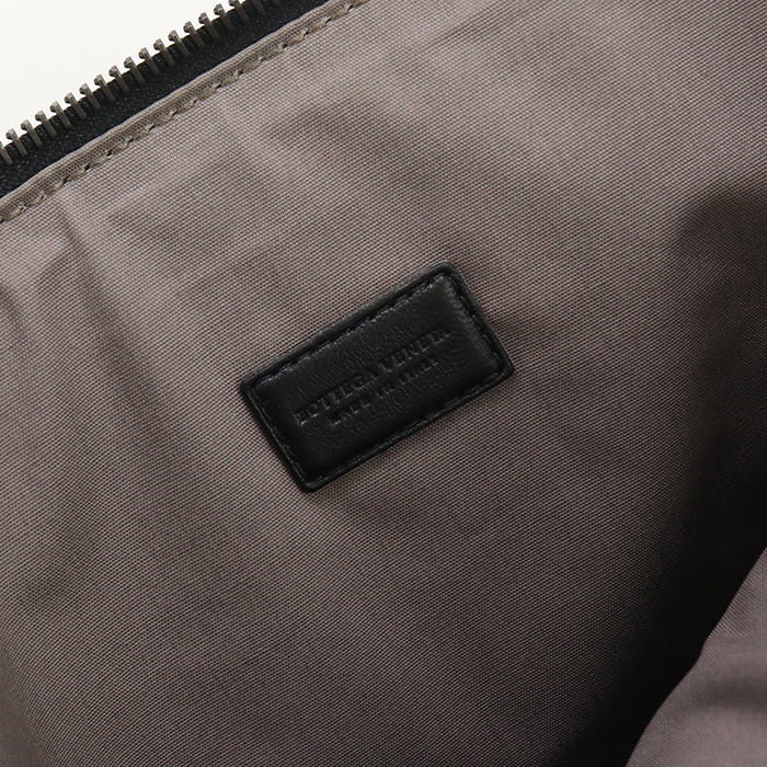 BOTTEGA VENETA INTRECCIATO Clutch bag leather black mens