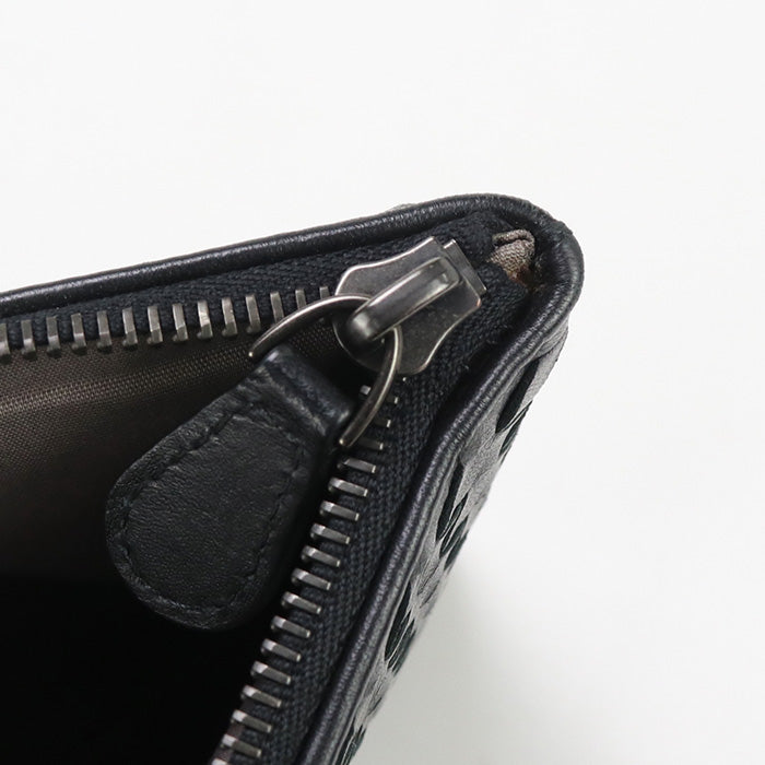 BOTTEGA VENETA INTRECCIATO Clutch bag leather black mens