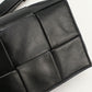 BOTTEGA VENETA candy cassette Diagonal shoulder bag lambskin black Women