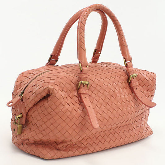 BOTTEGA VENETA 173398 V00A2 6810 INTRECCIATO Mini Boston leather pink Women