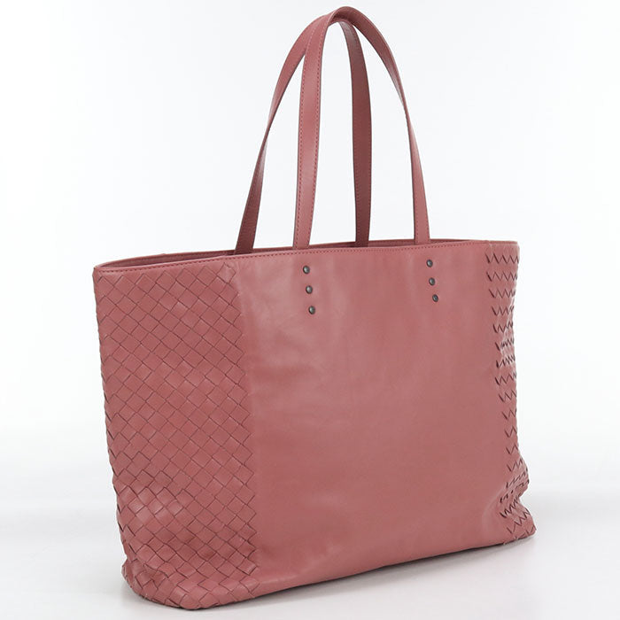 BOTTEGA VENETA 386812 INTRECCIATO Tote Bag leather Pink Women