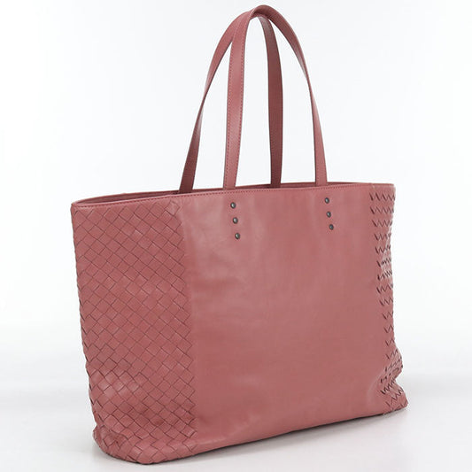 BOTTEGA VENETA 386812 INTRECCIATO Tote Bag leather Pink Women