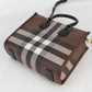 BURBERRY 81122281 Freya 2WAY Mini Burberry check Handbag PVC Brown Women