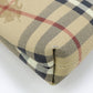 BURBERRY Clutch bag Shadow Horse Nova Check PVC coated canvas beige Women