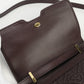 BURBERRY TB Shoulder Bag Diagonal shoulder bag leather brown Women
