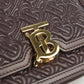 BURBERRY TB Shoulder Bag Diagonal shoulder bag leather brown Women