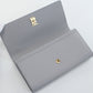BURBERRY TB Continental Wallet Purse folio leather long wallet Color: gray Women