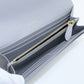 BURBERRY TB Continental Wallet Purse folio leather long wallet Color: gray Women