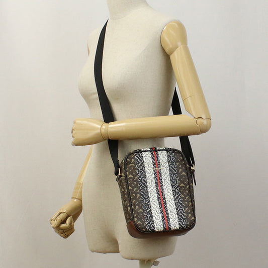 BURBERRY 8023573 Shoulder Bag Diagonal Cross Sling Bag PVC brown unisex