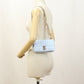 BURBERRY 8066181 Mini Roller Bag Diagonal shoulder bag leather Light blue Women