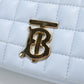 BURBERRY 8066181 Mini Roller Bag Diagonal shoulder bag leather Light blue Women