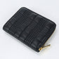 BURBERRY 8049292 Coin case roller Quilted Zip Wallet leather/metal black Women