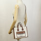 BURBERRY 8044143 Mini Freya Medium Tote Bag Handbag Cotton canvas/leather Women