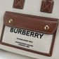 BURBERRY 8044143 Mini Freya Medium Tote Bag Handbag Cotton canvas/leather Women