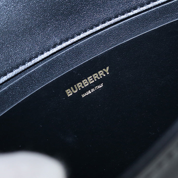 BURBERRY 8067351 Shoulder Bag Grace Sling Bag Crossbody bag leather black Women Used Authentic