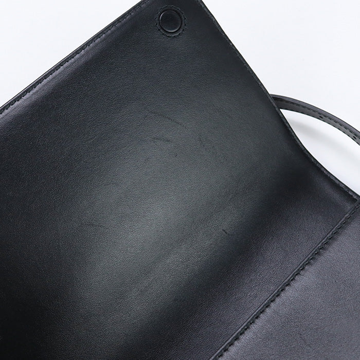 BURBERRY 8067351 Shoulder Bag Grace Sling Bag Crossbody bag leather black Women Used Authentic