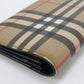 BURBERRY 8084168 A7026 Long Wallet Nova Check Bi-fold long wallet Purse Polyurethane,leather beige mens