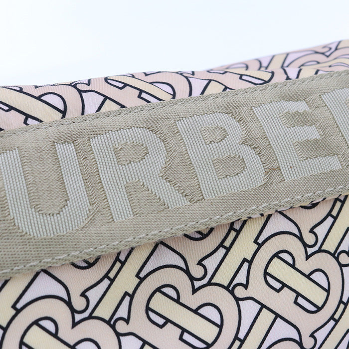 BURBERRY BU83947 Belt bag body Nylon Beige mens(unisex) Used Authentic