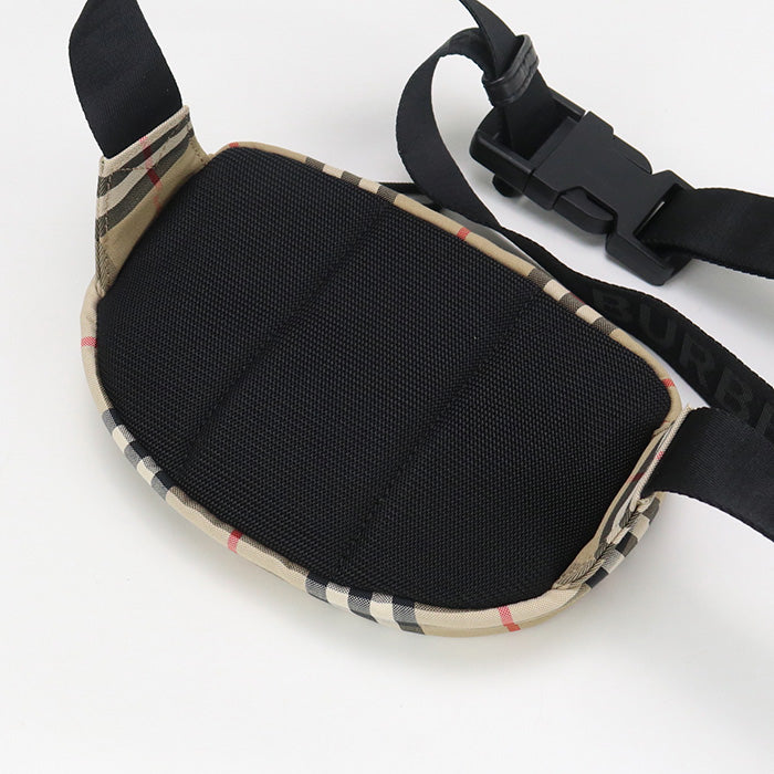 BURBERRY 8014420 body bag Nova Check Belt bag crossbody bag cotton, Nylon beige mens(unisex) Used Authentic