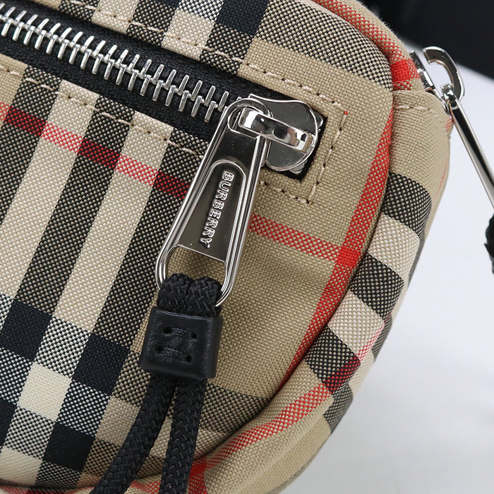 BURBERRY 8014420 body bag Nova Check Belt bag crossbody bag cotton, Nylon beige mens(unisex) Used Authentic