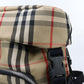 BURBERRY 8014430 body bag Vintage check body bag cotton/Nylon beige mens Used Authentic