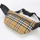 BURBERRY 800521 Belt bag Vintage check body bag Nylon beige mens(unisex) Used Authentic