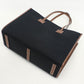BURBERRY 8055747 medium frayed Tote Bag canvas Black Women(Unisex) Used Authentic