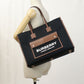 BURBERRY 8055747 medium frayed Tote Bag canvas Black Women(Unisex) Used Authentic
