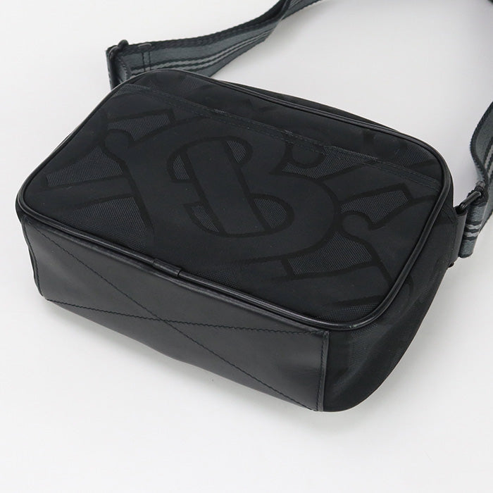 BURBERRY 8043708 paddy bag Diagonal Shoulder Bag cotton, polyester Black mens Used Authentic