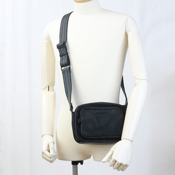 BURBERRY 8043708 paddy bag Diagonal Shoulder Bag cotton, polyester Black mens Used Authentic