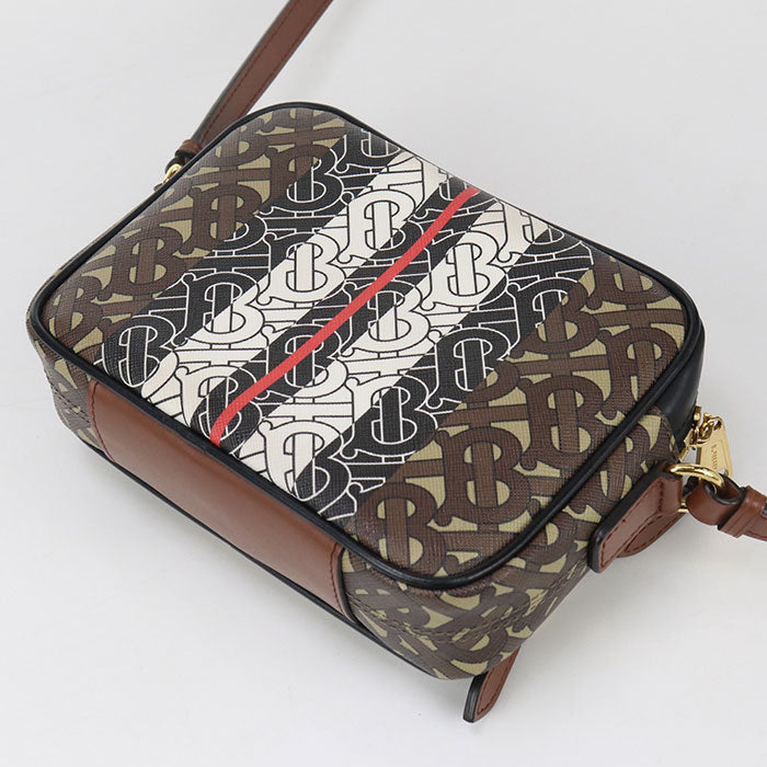 BURBERRY 8021485 Shoulder Bag Monogram stripe Camera bag PVC, leather multicolor Women Used Authentic