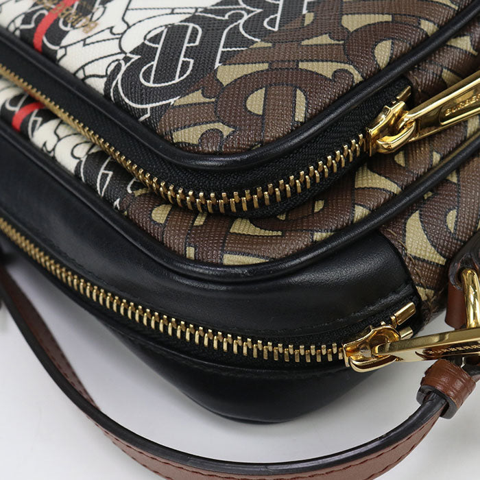BURBERRY 8021485 Shoulder Bag Monogram stripe Camera bag PVC, leather multicolor Women Used Authentic
