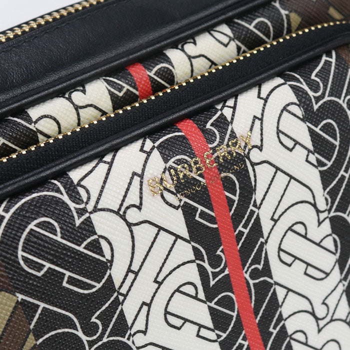 BURBERRY 8021485 Shoulder Bag Monogram stripe Camera bag PVC, leather multicolor Women Used Authentic