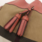 BURBERRY 4050677 Shoulder Bag Nova Check Mega Check Tassel 2WAY Bucket Bag cotton, Jute Multicolor Women