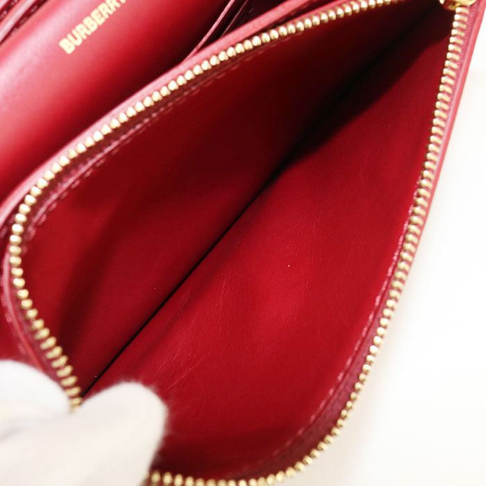 BURBERRY Chain Nova Check Shoulder Bag cotton leather beige Women