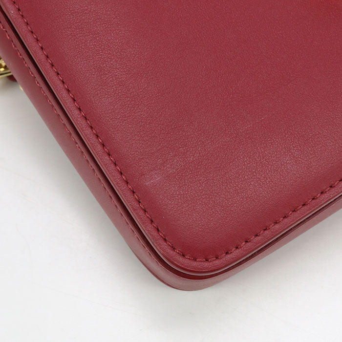 BURBERRY Chain Nova Check Shoulder Bag cotton leather beige Women