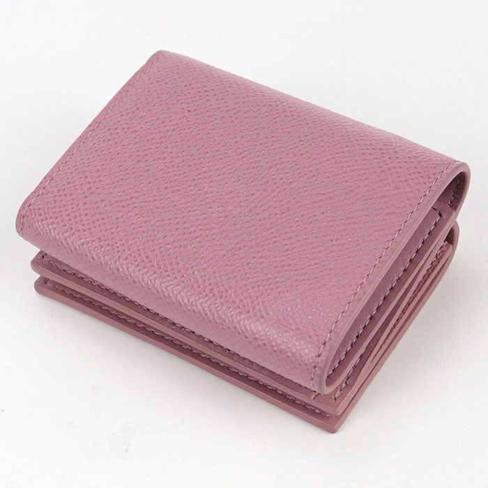 Dior Compact wallet Dior Caro Three fold wallet leather Pink Women