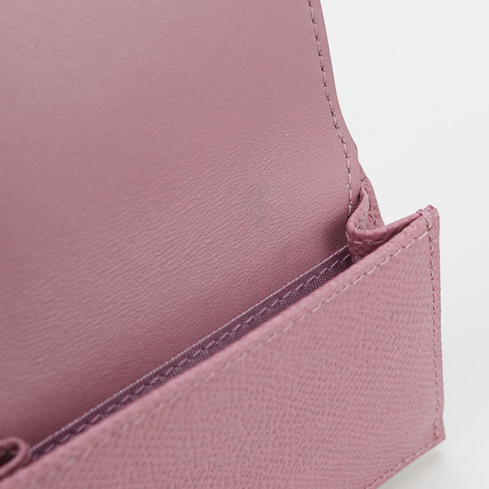 Dior 30 Montaigne Tri-fold wallet leather Pink Women