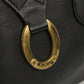 Dior Handbag Trotter pattern with logo Mini Boston bag PVC, leather black Women