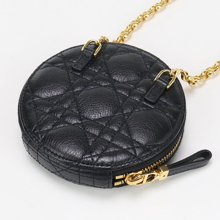 Dior S5092 UWHC Shoulder bag Dior Caro Pouch ChainShoulder Bag leather black Women