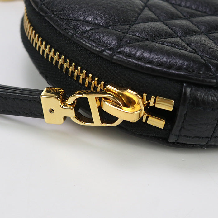 Dior S5092 UWHC Shoulder bag Dior Caro Pouch ChainShoulder Bag leather black Women